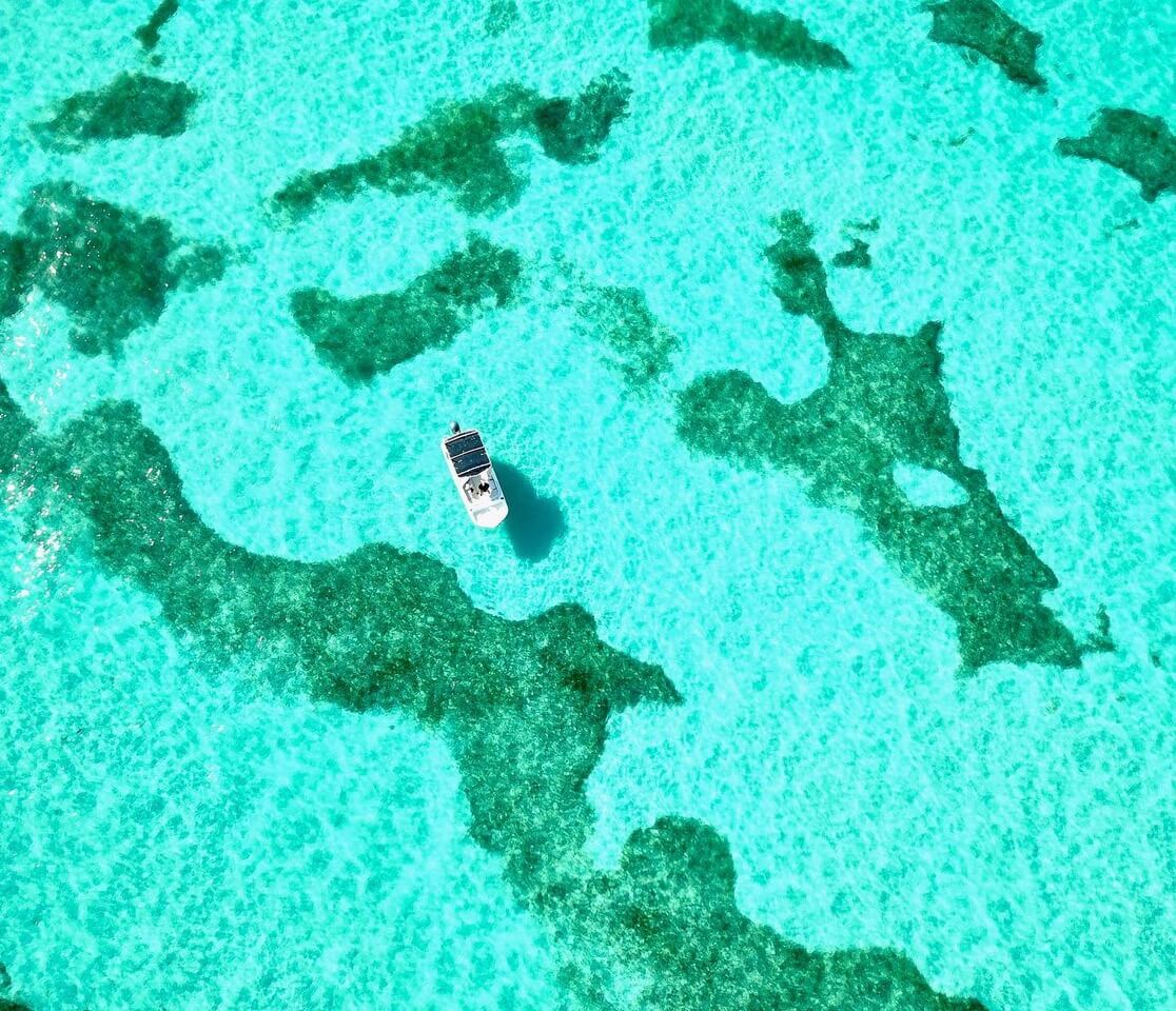 Finding Quiet Beaches by Boat Near Islamorada